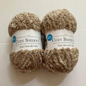 Loops and Threads Cozy Sherpa 2 skeins Oxford Tan